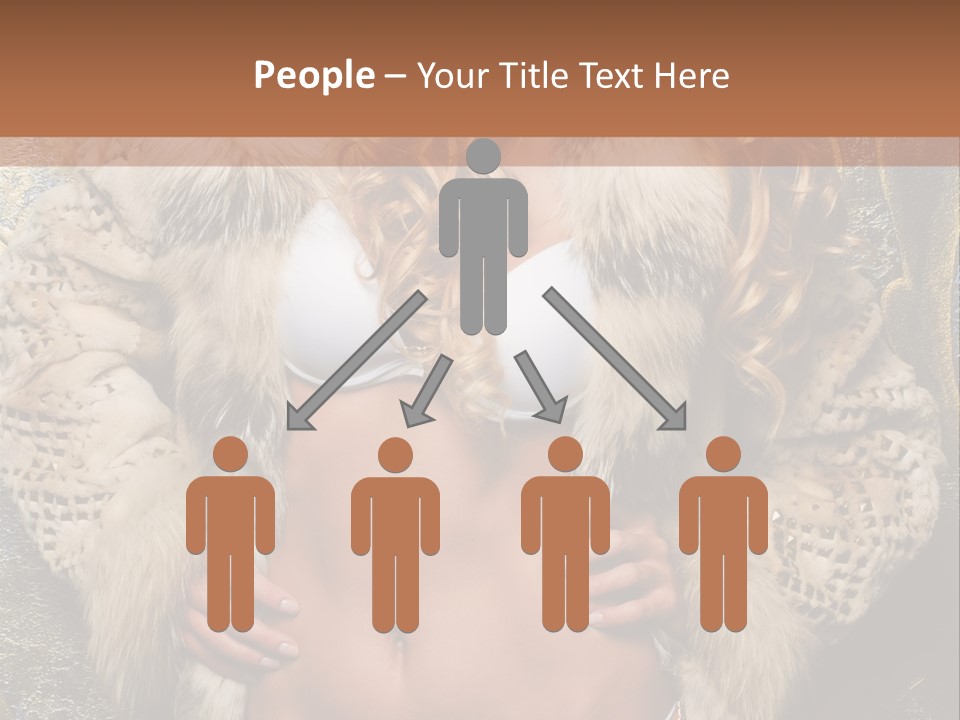 Torso Standing Glamour PowerPoint Template