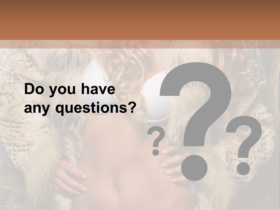 Torso Standing Glamour PowerPoint Template