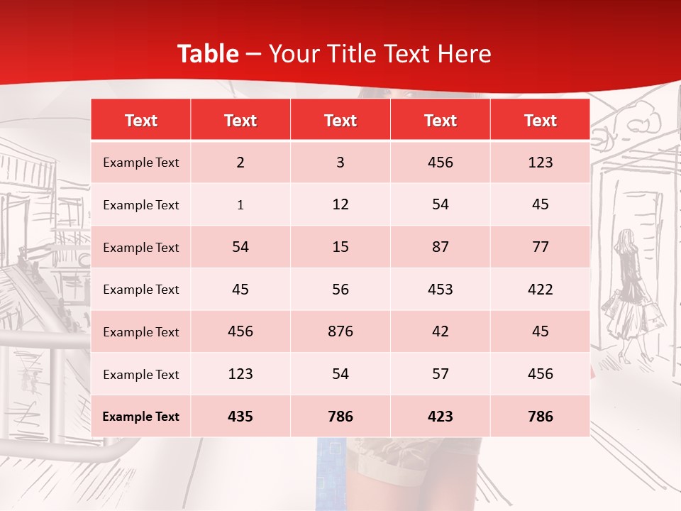Draw People Cute PowerPoint Template