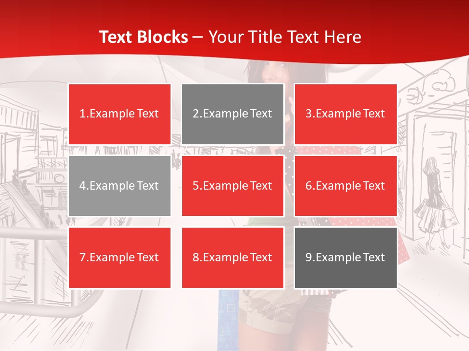 Draw People Cute PowerPoint Template