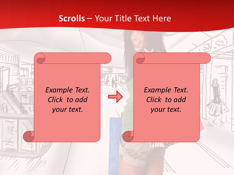 Draw People Cute PowerPoint Template