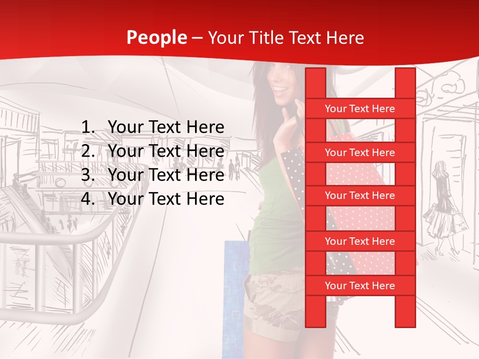 Draw People Cute PowerPoint Template