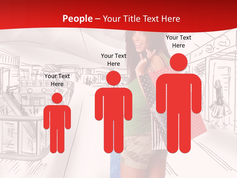 Draw People Cute PowerPoint Template