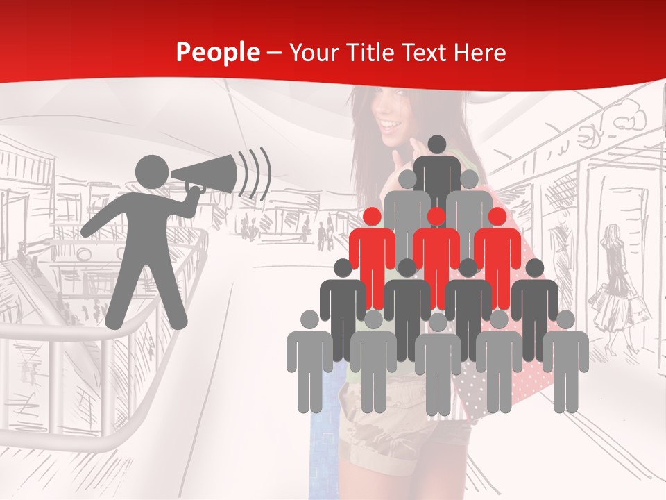 Draw People Cute PowerPoint Template