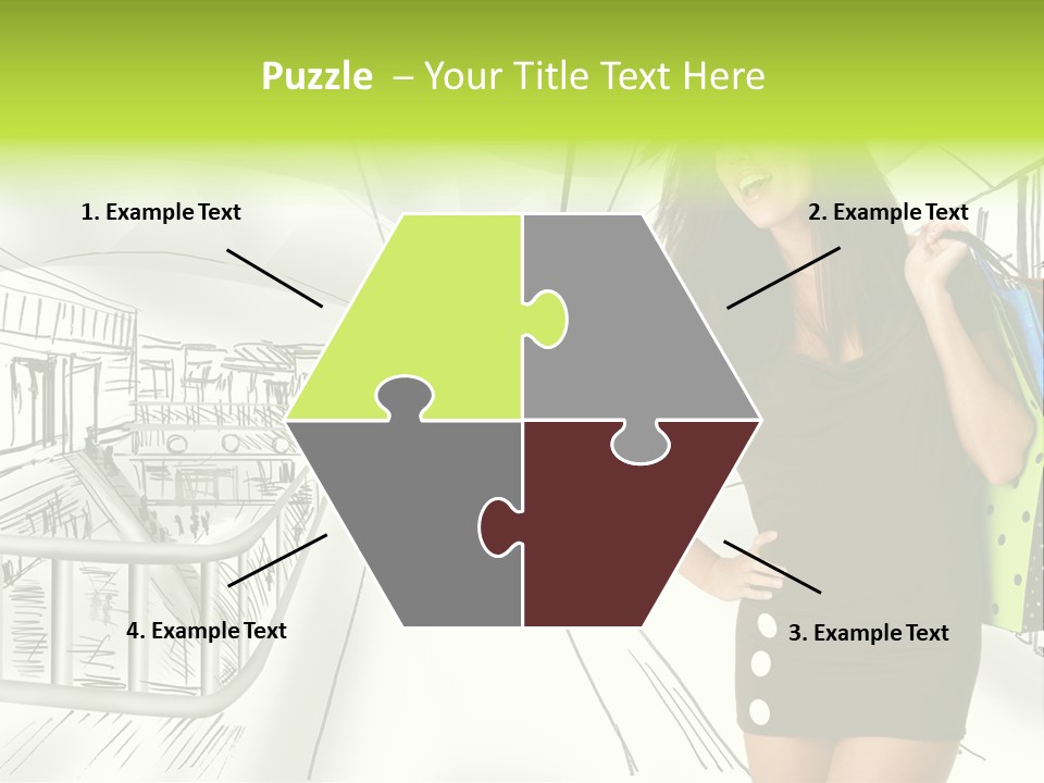 Content Center Person PowerPoint Template
