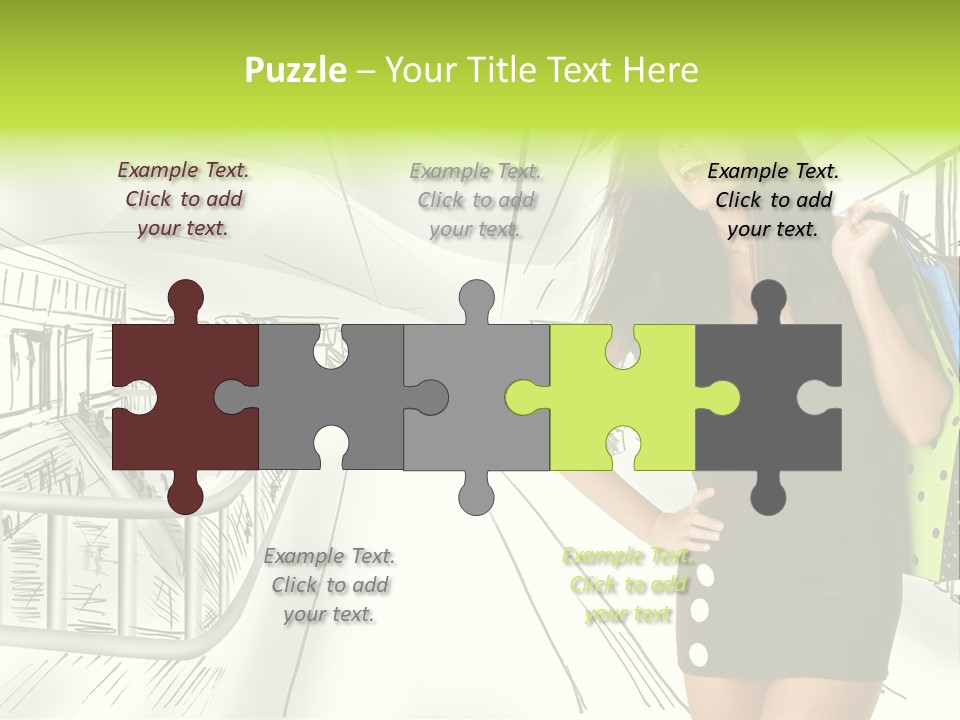 Content Center Person PowerPoint Template