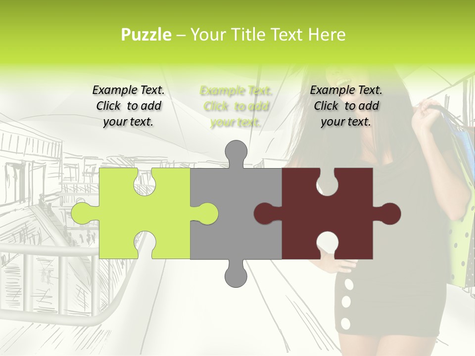 Content Center Person PowerPoint Template