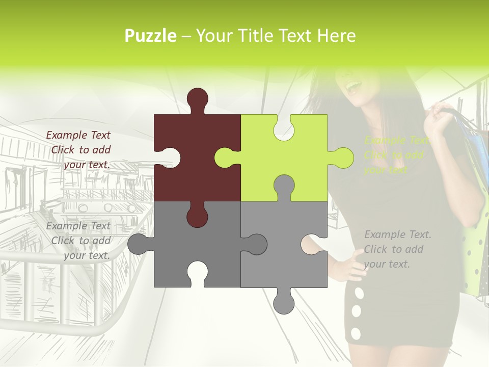 Content Center Person PowerPoint Template