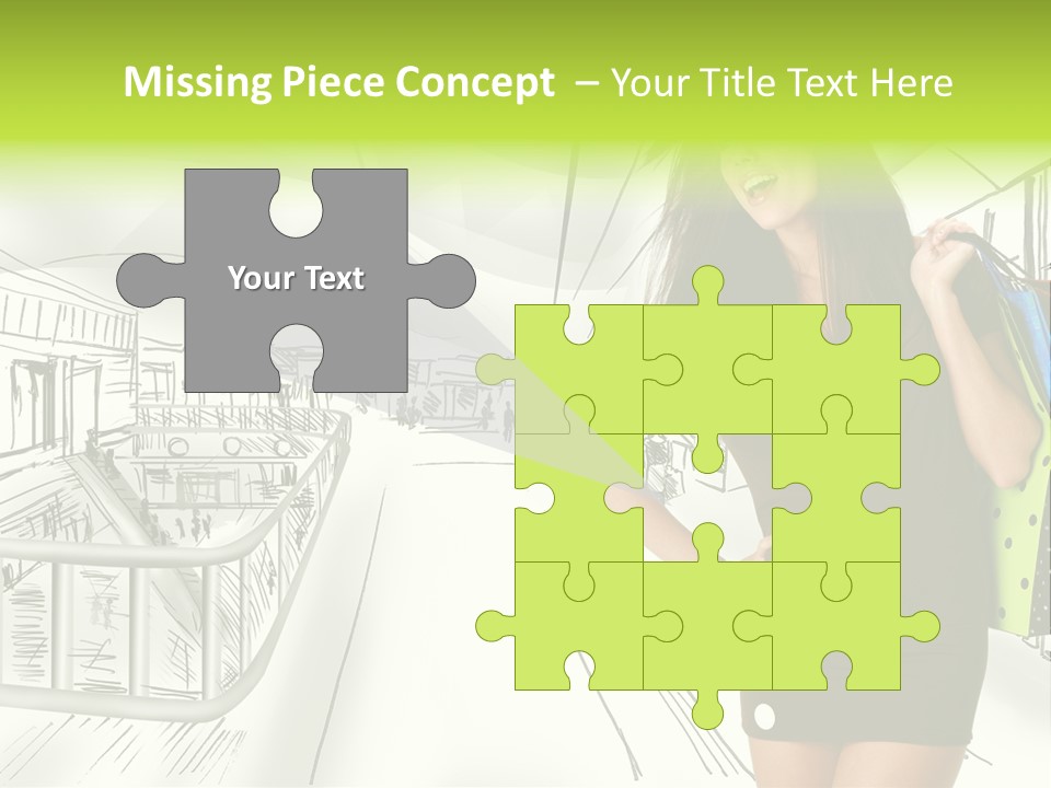 Content Center Person PowerPoint Template