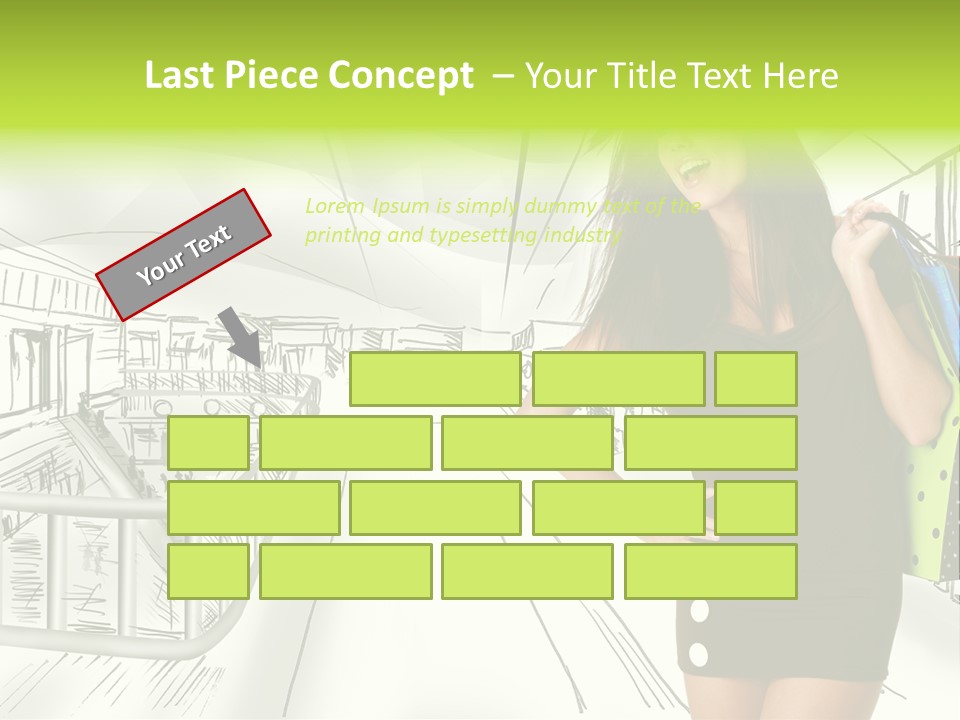 Content Center Person PowerPoint Template