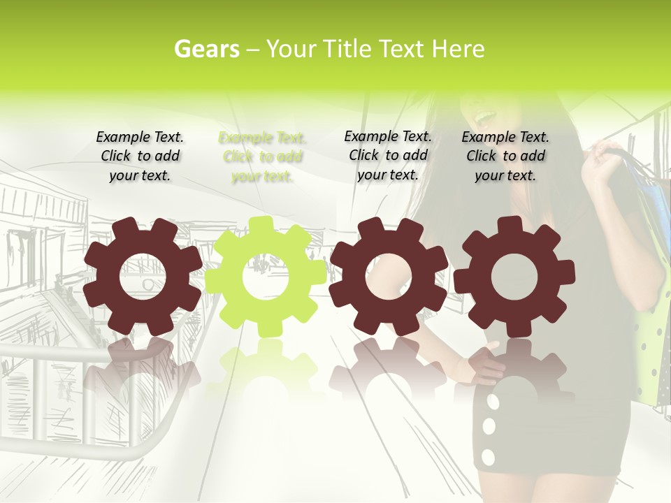 Content Center Person PowerPoint Template