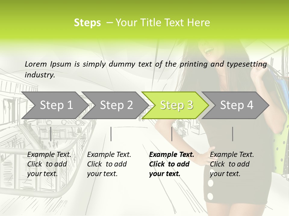 Content Center Person PowerPoint Template