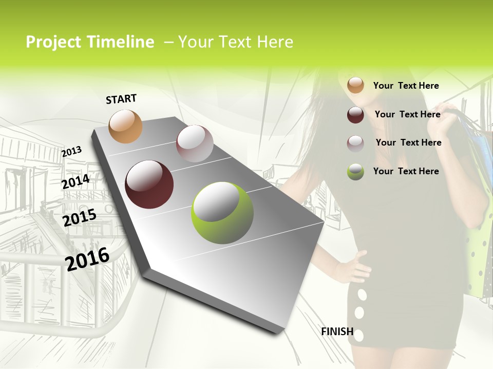 Content Center Person PowerPoint Template