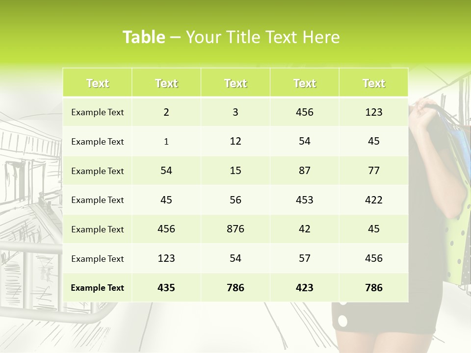 Content Center Person PowerPoint Template