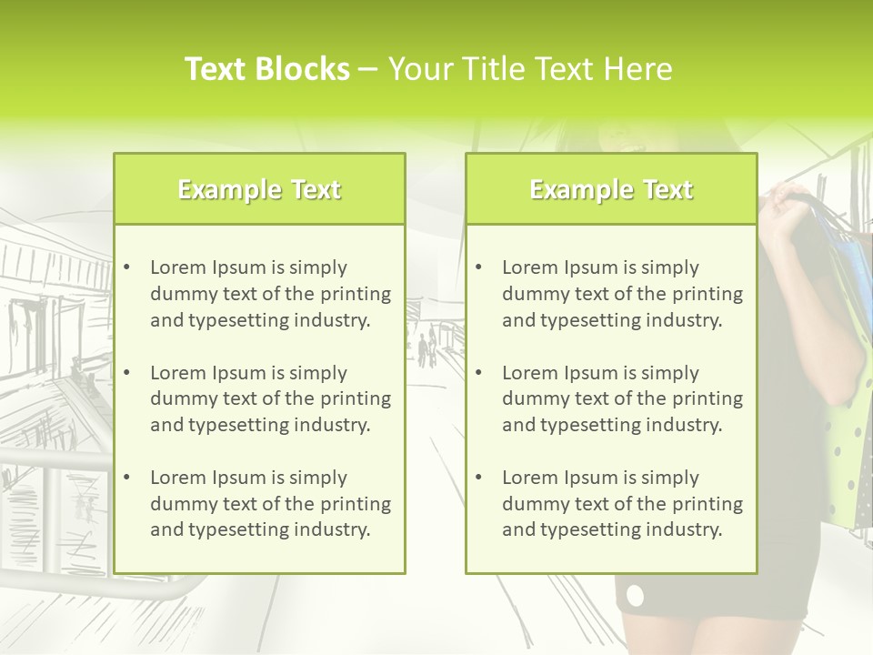 Content Center Person PowerPoint Template