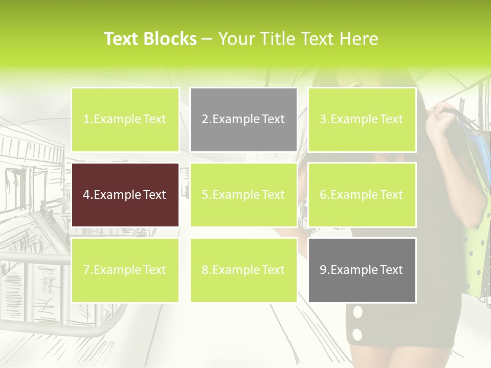 Content Center Person PowerPoint Template