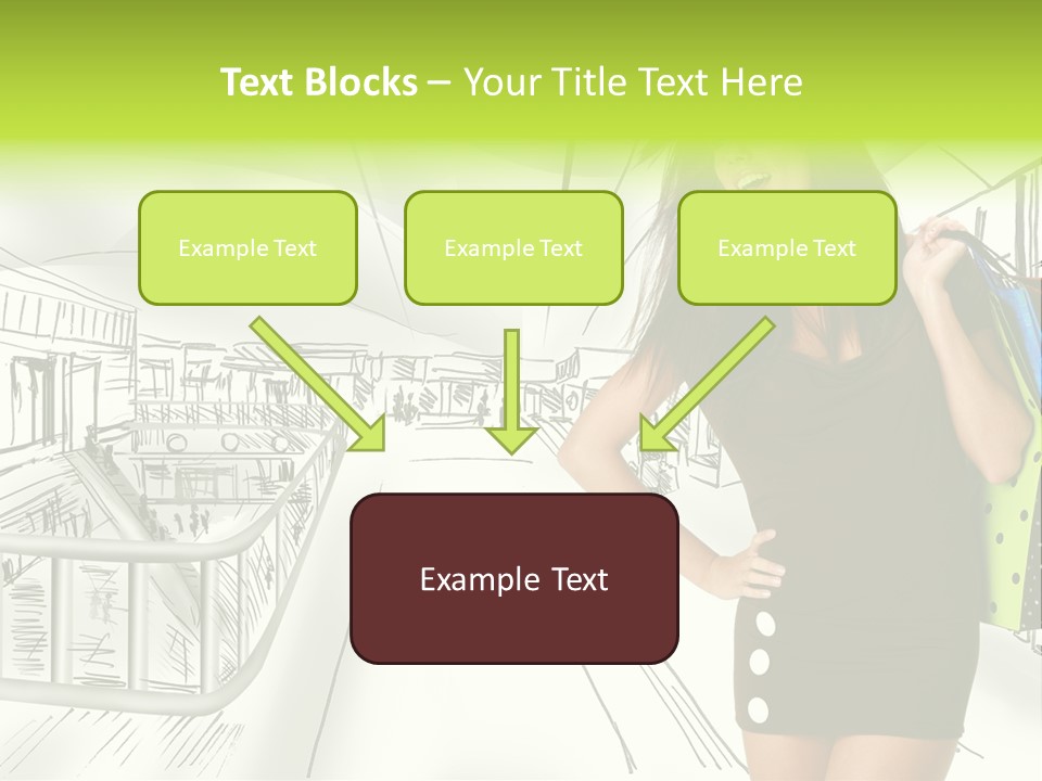 Content Center Person PowerPoint Template