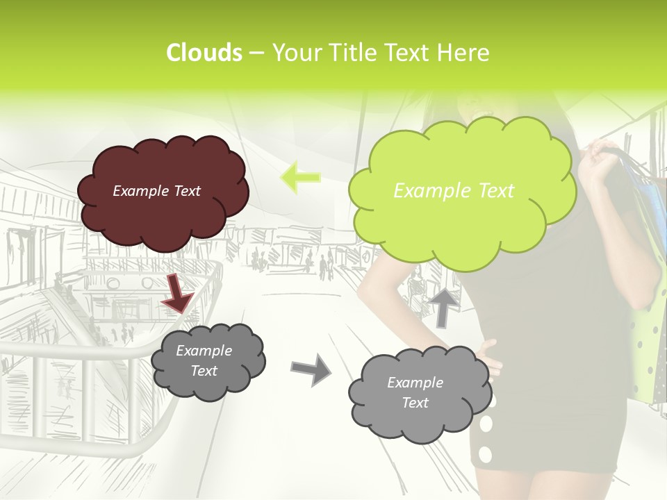 Content Center Person PowerPoint Template