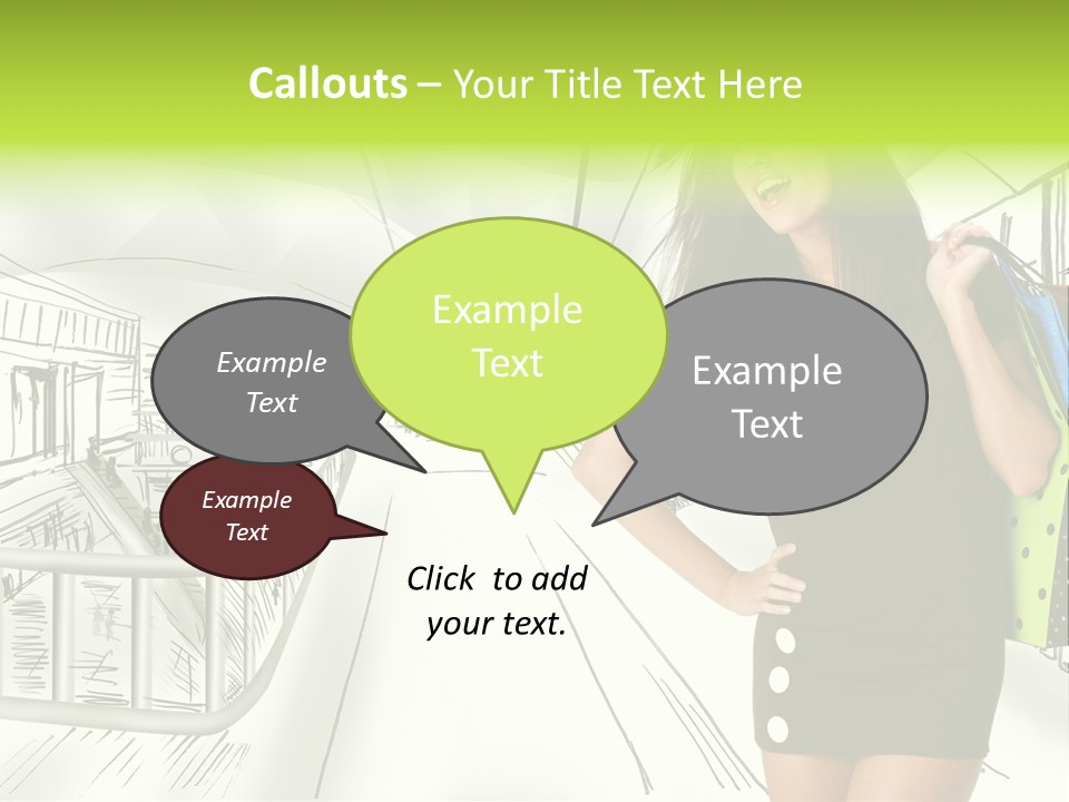 Content Center Person PowerPoint Template