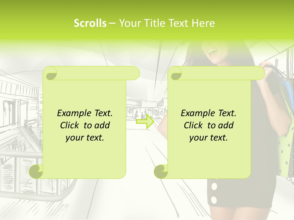 Content Center Person PowerPoint Template
