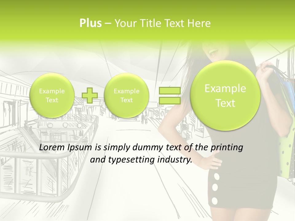 Content Center Person PowerPoint Template