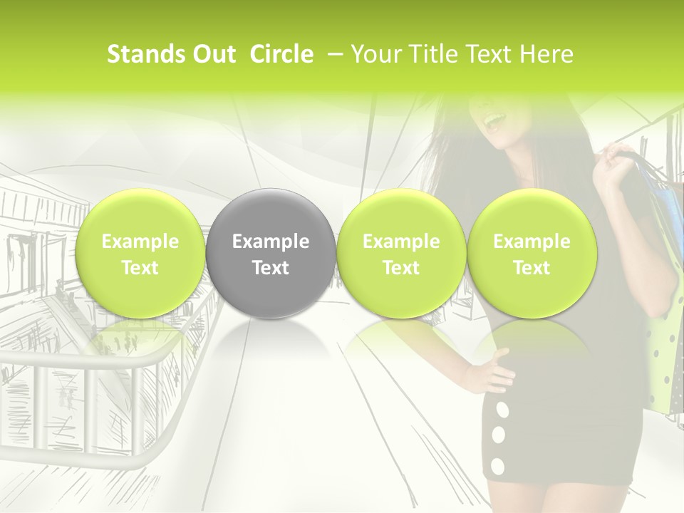 Content Center Person PowerPoint Template