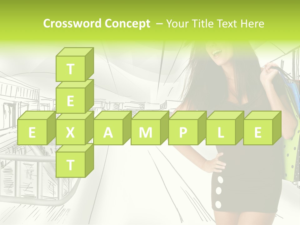 Content Center Person PowerPoint Template