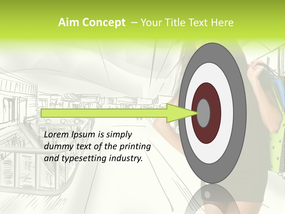 Content Center Person PowerPoint Template