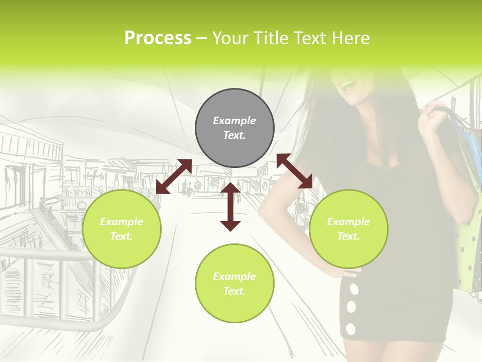Content Center Person PowerPoint Template