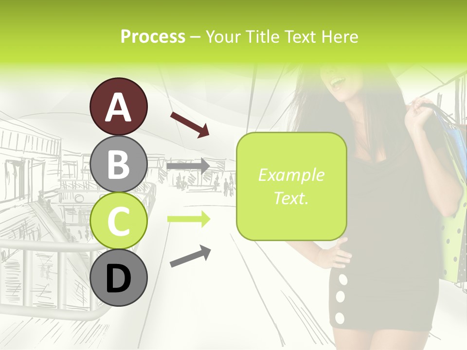 Content Center Person PowerPoint Template