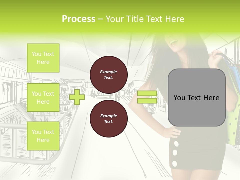 Content Center Person PowerPoint Template