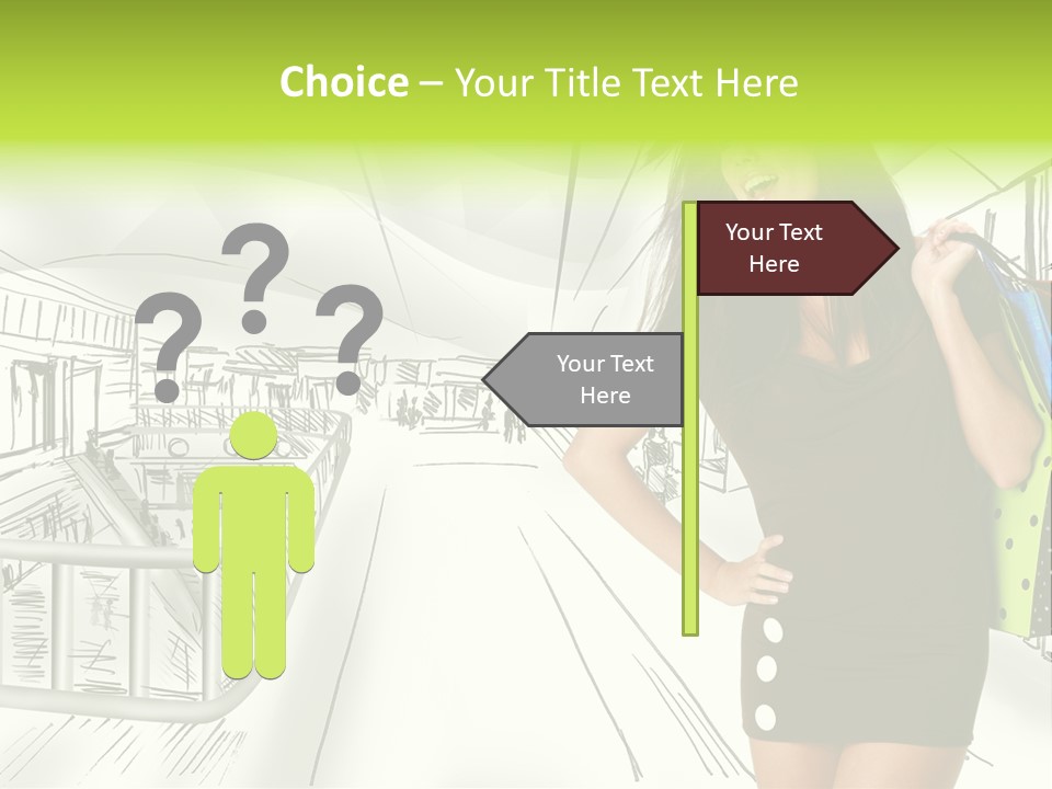 Content Center Person PowerPoint Template