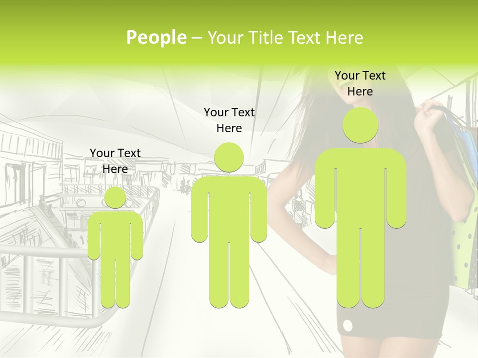 Content Center Person PowerPoint Template