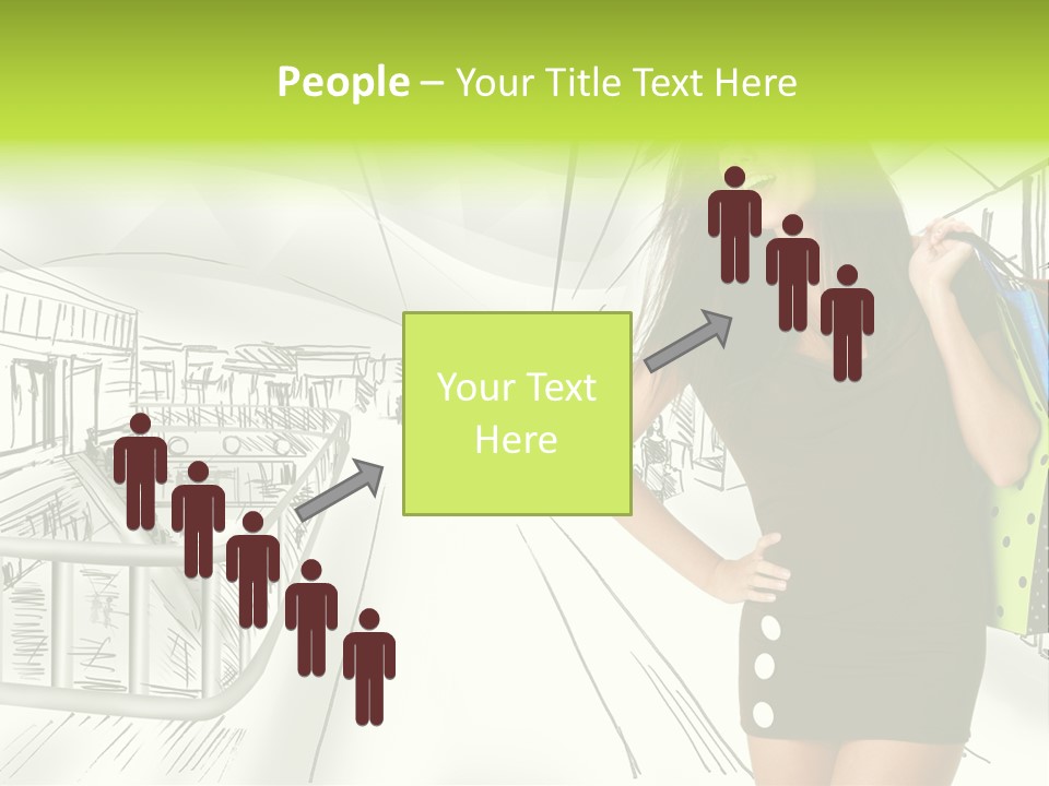 Content Center Person PowerPoint Template