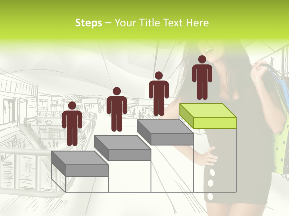 Content Center Person PowerPoint Template