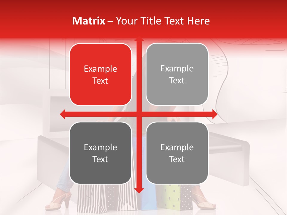 Drawing Center Mall PowerPoint Template
