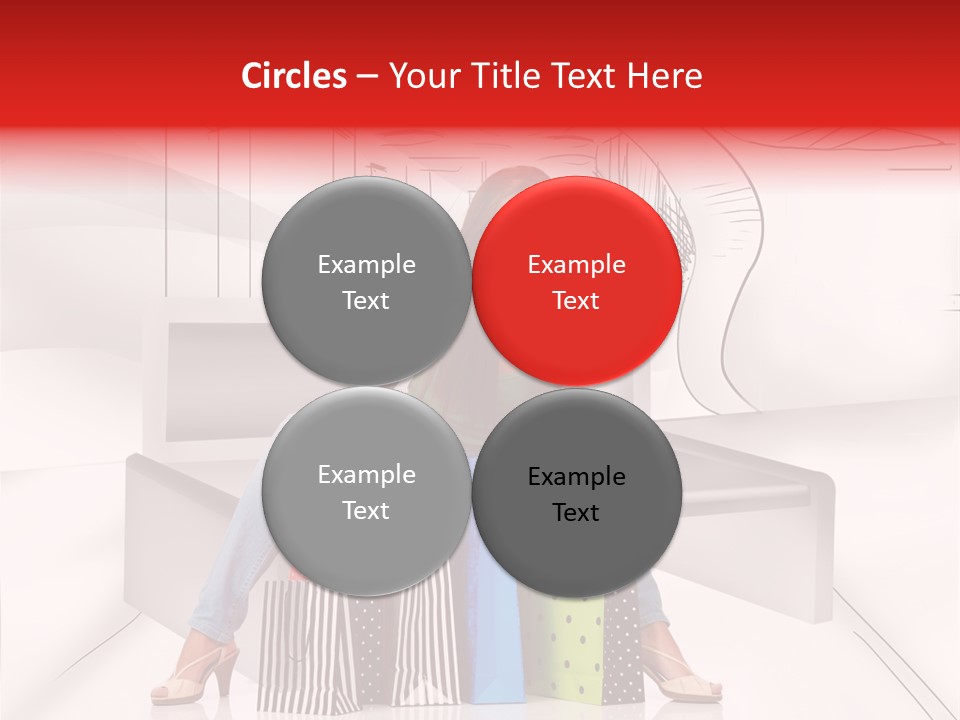 Drawing Center Mall PowerPoint Template