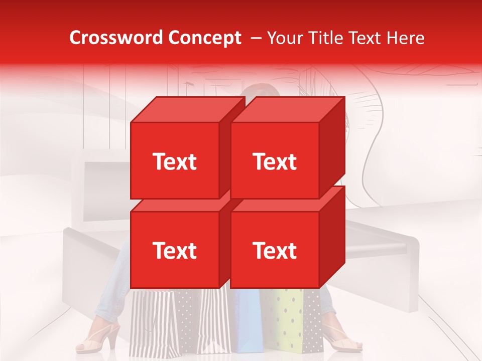 Drawing Center Mall PowerPoint Template