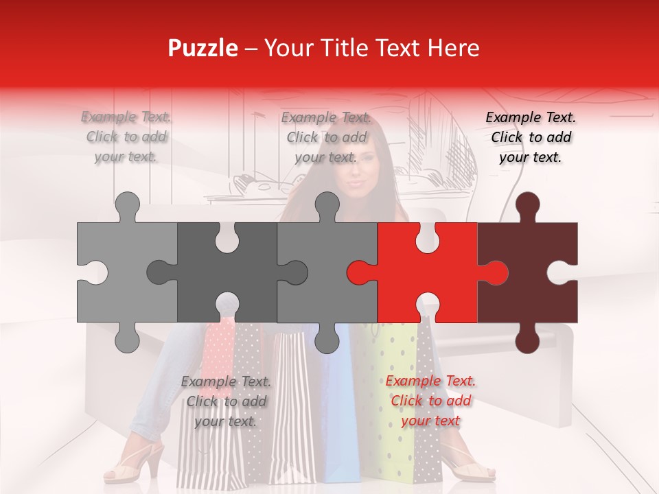 Drawing Center Mall PowerPoint Template