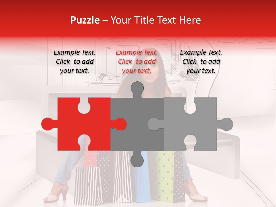 Drawing Center Mall PowerPoint Template