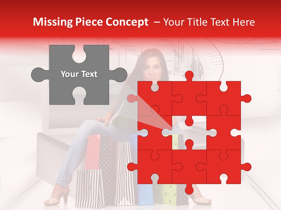 Drawing Center Mall PowerPoint Template