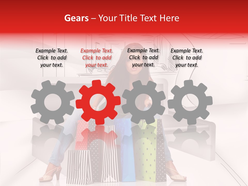 Drawing Center Mall PowerPoint Template