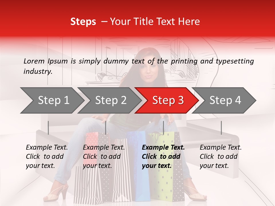 Drawing Center Mall PowerPoint Template
