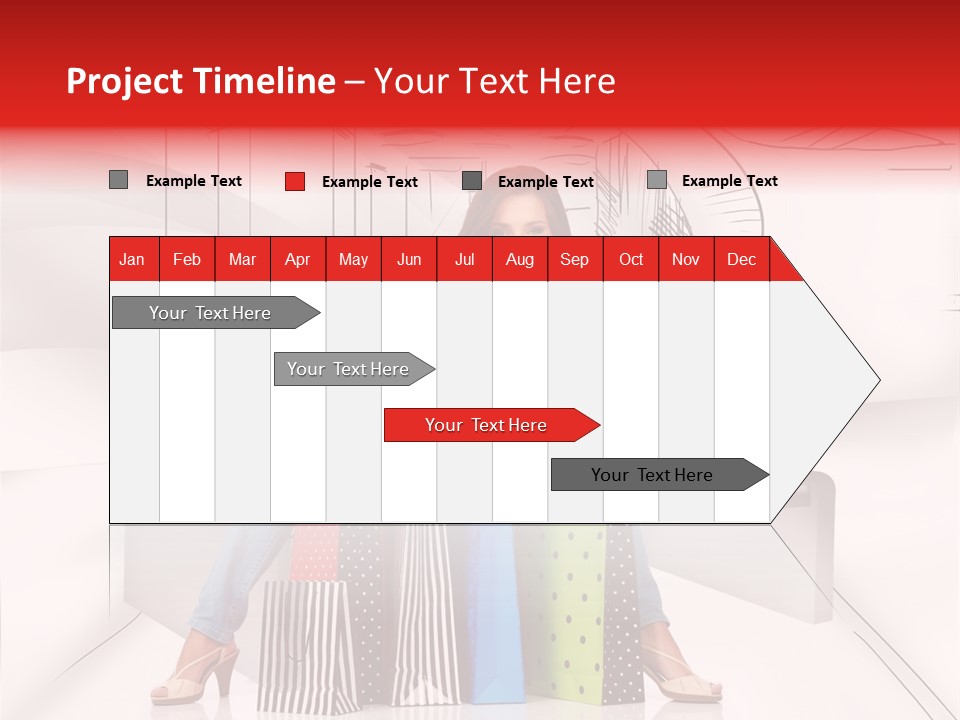 Drawing Center Mall PowerPoint Template