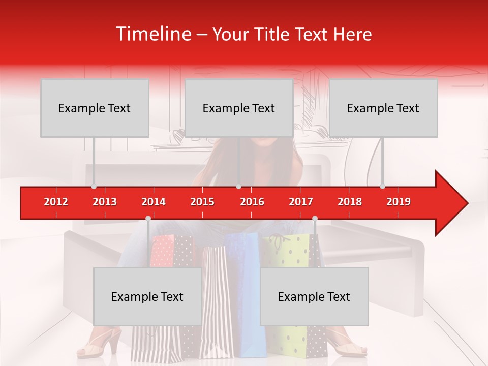 Drawing Center Mall PowerPoint Template
