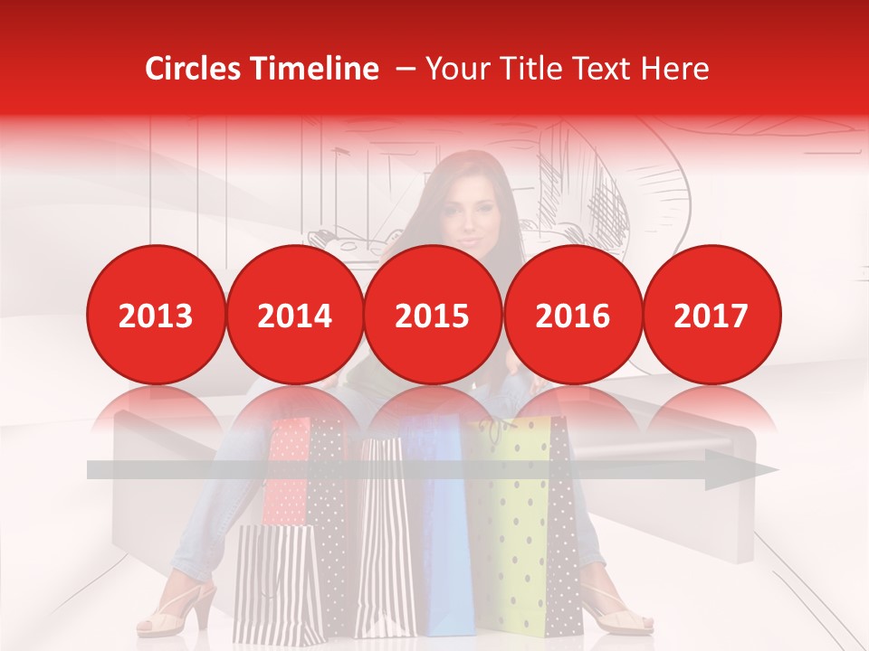 Drawing Center Mall PowerPoint Template