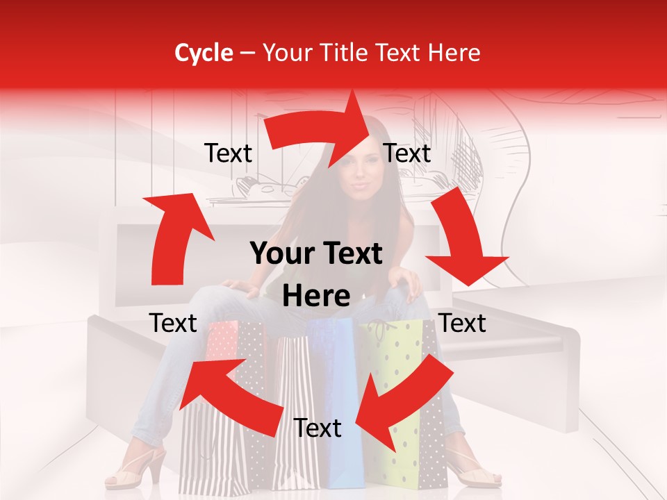 Drawing Center Mall PowerPoint Template