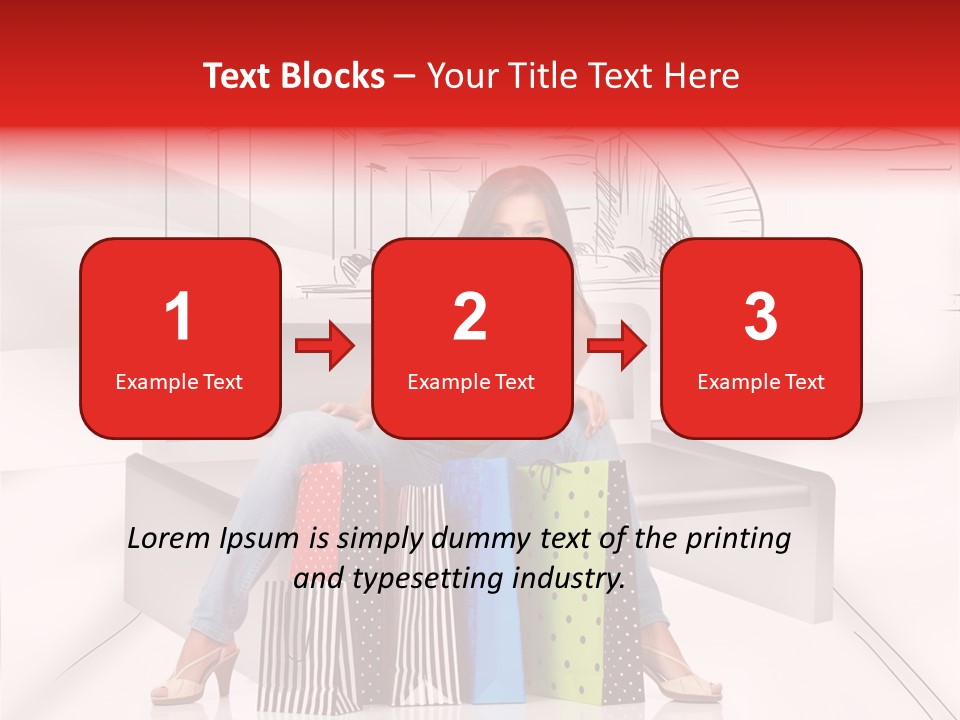 Drawing Center Mall PowerPoint Template