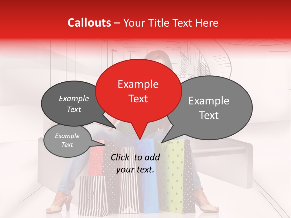 Drawing Center Mall PowerPoint Template