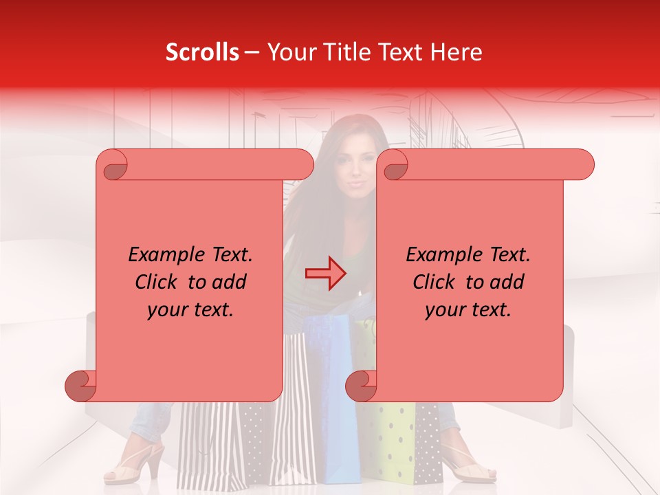 Drawing Center Mall PowerPoint Template